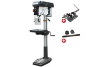 Perceuse à colonne jusque ø 30 mm CM4 1,1 kW 230V 9 vitesses + étau de perçage + jeu de boulons Optidrill DQ32 230V PACK