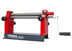 Rouleuse de tôles manuelle d'établi à 3 rouleaux largeur du travail 305 mm épaisseur jusque 0,8 mm en acier Torros RME305