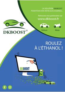 Plaquette E85BOOST (solution éthanol)