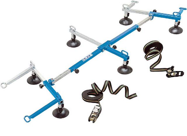 APPAREIL POSE PARE-BRISE AVEC FLECHETTES LATERALES