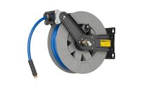 Enrouleur air et eau 20 m Ø G 1/2 (f) 20 bars Acier peint avec enroulement automatique et support mural fixe Zeca 8427