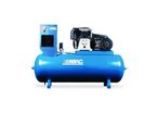 Compresseur d'air à piston avec sécheur réservoir 270 litres moteur triphasé de 5,5 CV - ABAC