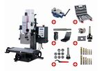 Perceuse-fraiseuse X 280 Y 175 mm Z 280 mm CM2/M10 0,75 kW 230V vitesses variables avec accessoires Optimill MH20V PACK