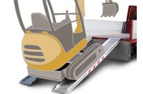 Jeu de rampes en aluminium fixes 3500kg 2495x360mm largeur utile 300mm MW Tools VAM100/25