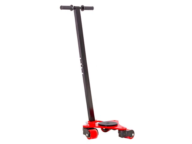 Timon rouleur 2 t 3 roues en PU pivotantes à 360° avec poignée MW Tools TRD2