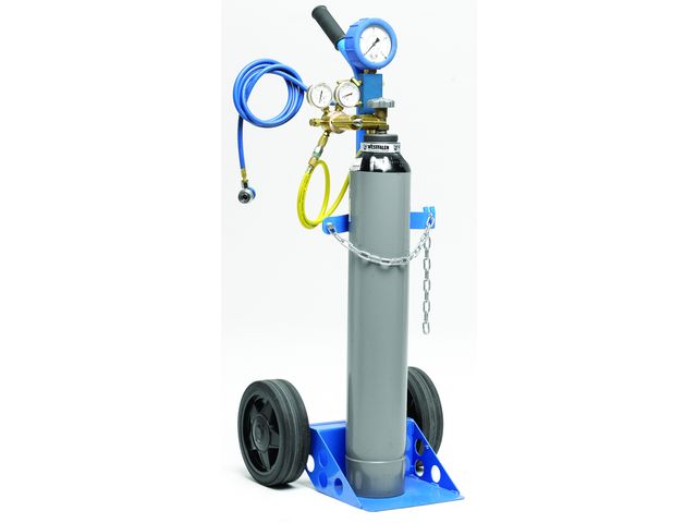 Appareil de contrôle de pression et d'étanchéité à l’azote R 134a - agrée par les constructeurs automobiles