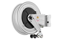 Enrouleur d&#039;eau chaude sans tuyau Ø 1/2 100 bars acier peint avec enroulement automatique et support mural pivotant Raasm RA.8420.200