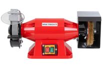Touret à meuler brosse dia. 150 mm 2950 rpm 520 W 230V arbre 32 mm y compris meule et brosse MW-Tech ME15W 230V