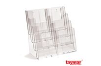 Porte-brochure Comptoir 8 cases A5 mixte