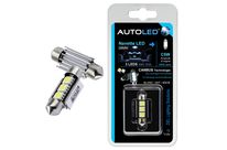 Ampoule Navette 39mm Canbus 3 LEDS Blanc | AUTOLED