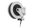 Enrouleur air et eau 15 m Ø G 1/2 (f) 20 bars Acier peint, ABS avec enroulement automatique et support mural fixe Raasm RA.9430.104