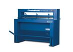 Cisaille guillotine manuelle à pédale - largeur de travail 1050 mm et épaisseurs jusque 1,25 mm en acier - fabriquée en Europe Metallkraft FTBS1050-12M
