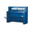 Cisaille guillotine manuelle à pédale - largeur de travail 1050 mm et épaisseurs jusque 1,25 mm en acier - fabriquée en Europe Metallkraft FTBS1050-12M