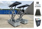Levage de véhicules encastrable | TSC3000X2i pont ciseaux 3 t avec coffres