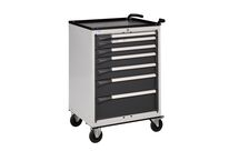 Servante métallique 7 tiroirs Novalp D Gris Ral 7035+7016