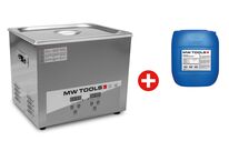 Pack nettoyeur à ultrasons 10L professionnel + 5L de nettoyant Ecoplus MW Tools UCC010PACK