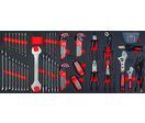 Servante d&#039;atelier rouge complète large XL 514 outils MW Tools MWE512G3R