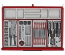 Servante d'atelier rouge 7 tiroirs mini master 628 outils Teng Tools TKW26R628T