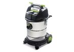 Aspirateur eau et poussière avec filtre EPA E10 - cuve en acier inoxydable de 30 litres - 1 moteur 1,2 kW 230 V Cleancraft WETCAT 131 IRH
