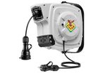 Enrouleur de câble 14 m 3G 1,5 mm² 230V Polypropylène avec enrouleur automatique et support mural pivotant Raasm RA.2315SF