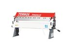Plieuse manuelle d'établi largeur du travail 610 mm épaisseurs jusque 1 mm lame supérieure segmentée Torros PME610