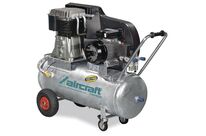 Compresseur mobile à entraînement par courroie à huile cuve galvanisée 100 L 5,5 kW / 7,5 Ch 10 bars 850 l/min 400V Aircraft AIRPROFI 853/100