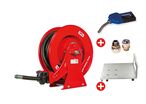 Pack enrouleur AdBlue 15 m Ø 3/4 20 bars Acier peint avec pistolet et plaque de montage MW Tools SHAD3415 SET2