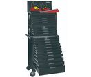 Servante d&#039;atelier complète noire 19 tiroirs set en mousse 399 outils Teng Tools TCEMM399BL
