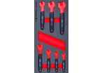 Jeu de clés plates isolées 8-19 mm EV véhicules électriques 7 pièces module en mousse pour servante d'atelier MW Tools MWECO8197