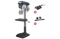 Perceuse à colonne jusque ø 30 mm CM4 1,1 kW 400V affichage digital + étau de perçage + jeu de boulons Optidrill D33PRO 400V PACK