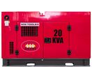 Groupe électrogène diesel 22 kVA 3x400V - 230V - Refroidi par eau - Avec régulateur AVR - Connecteur pour ATS MW Tools DG200E