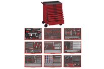 Servante rouge foam midi master set 10 tiroirs Teng Tools TCEMM411N10