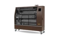 Chauffage Radiateur fioul professionnel mobile radiant infrarouge 17,4kW motif en bois à faible consommation et silencieux Wifi Hipers WDP60IW