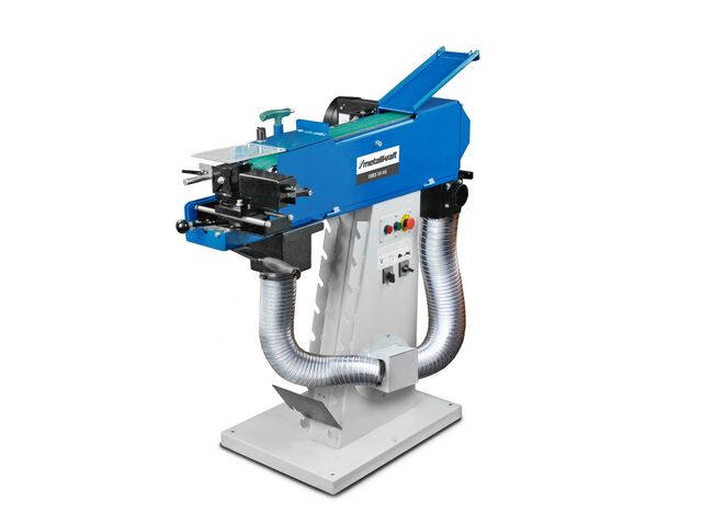 Encocheuse ponceuse à bande combi 3-EN-1 bande abrasive 100x2000 mm 2,5/3,3 kW 400V aspiration intégrée Metallkraft KRBS101 AS