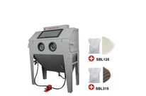 PACK Cabine de sablage 420 L avec 25 kg de microbilles de verre et 25 kg de corindon brun MW Tools CAT420SET