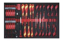 Jeu de tournevis et embouts Foam4x4 tray TX- TPX- PLAT- PH- PZ 98 pièces Teng Tools TTEMD98N