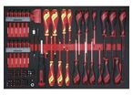 Jeu de tournevis et embouts Foam4x4 tray TX- TPX- PLAT- PH- PZ 98 pièces Teng Tools TTEMD98N