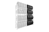 Rayonnage porte pneus kit suivant 4 niveaux P.400