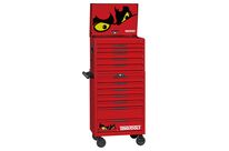 Servante d&amp;#039;atelier rouge haute 12 tiroirs - Mega Master - 528 pièces - rangement avec modules en mousse Teng Tools TKS26R528F