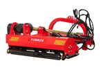 Broyeur d'accotement latéral avec déport hydraulique 125 cm - Inclinable à la verticale - Cardan et attelage trois points - Série moyenne Torros KPV125