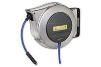 Enrouleur air et eau 11 m Ø 1/2 15 bars Structure en aluminium moulé peint avec enroulement automatique et support mural pivotant Zeca AL83/13