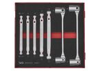 Jeu de clés articulées doubles Foam2 tray 7 pièces Teng Tools TEDDF7