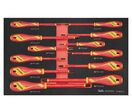 Set de tournevis isolés Foam3 tray Plat- PH- PZ 12 pièces Teng Tools TEFMDV12