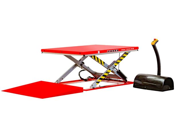 Table élévatrice à ciseaux 1000kg 3x400V table 1450 x 1140 mm MW Tools TPSL1170