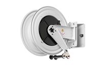 Enrouleur Graisse ø 3/8 600 bars Acier Peint avec enroulement automatique et support mural pivotant Raasm RA.8550.500