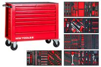 Servante d&amp;#039;atelier rouge complète large XL 514 outils MW Tools MWE512G3R