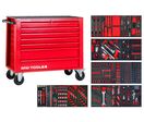 Servante d&#039;atelier rouge complète large XL 514 outils MW Tools MWE512G3R