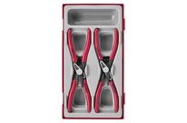 Set pince circlips avec ressort de rappel TT1 tray 12-25mm DIP 4 pièces Teng Tools TT474-5E