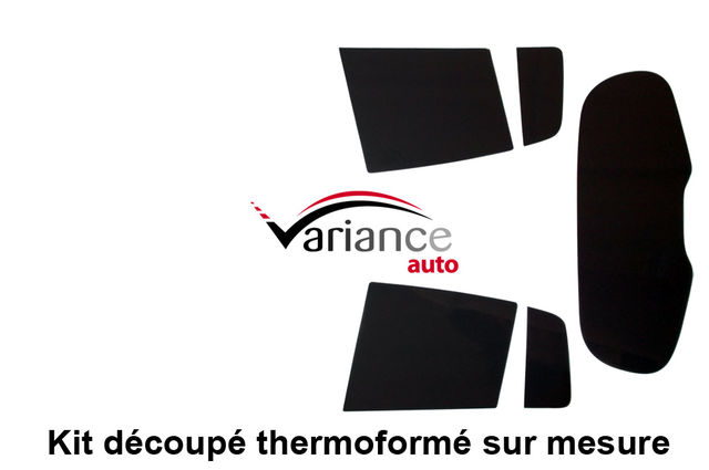 Kit 3/4 arrière - film teinté PREMIUM : découpé et thermoformé aux formes de vos vitres, sur mesure !