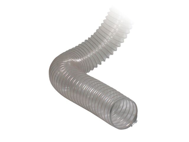 Tuyau d'aspiration spiralé PU transparent - ø250 mm - Longueur 10 m Holzkraft 250MM10M